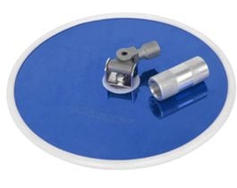 Aluminum Radial Drywall Sander with Pole Adapter, Fits 9-in Hook & Loop Discs