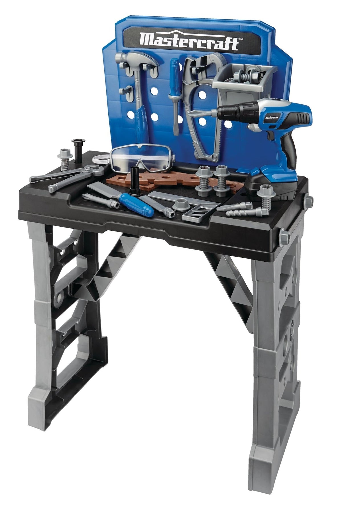 Deluxe Toy Tool & Work Bench withBattery Operated Drill For Kids, Ages 3+