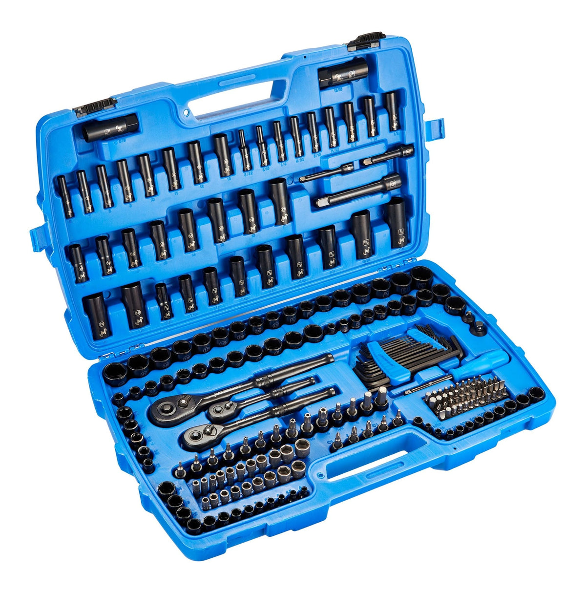 Socket Set, 229-pc, SAE / Metric, CRV, Black Steel Finish