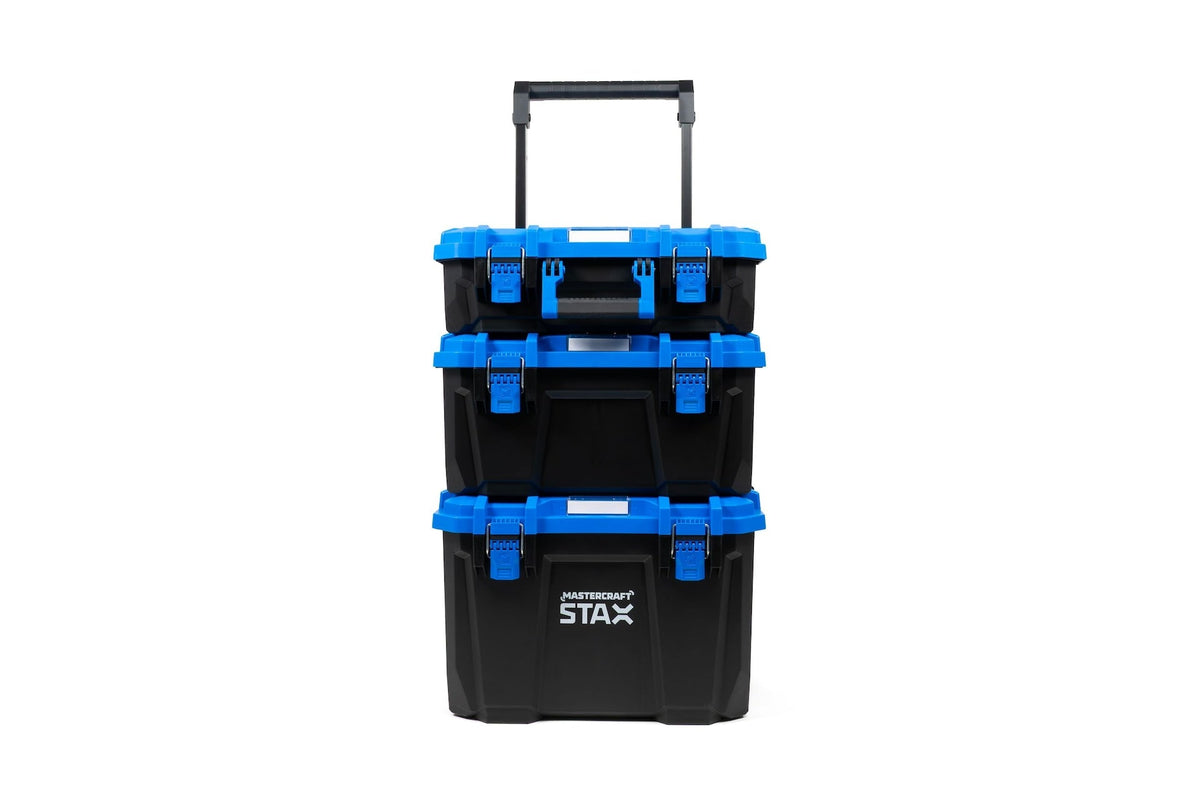 Stax Tool Storage Set with Auto-Locking Mechanism, 3-pc