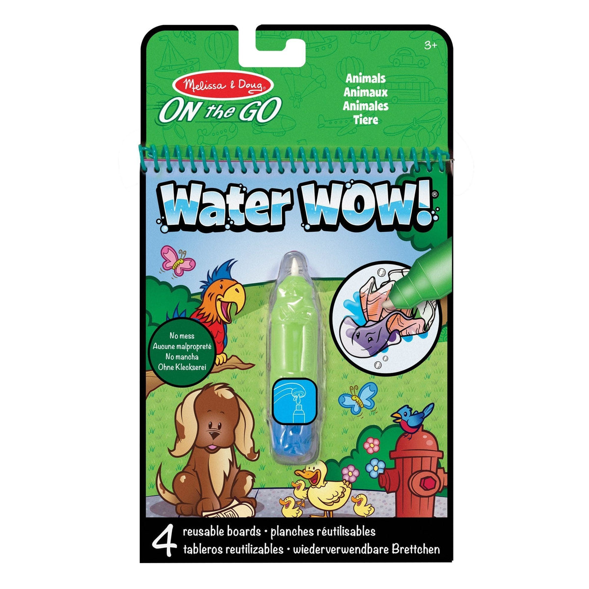 On the Go Water Wow! Reusable Water-Reveal Activity Pad - Animals
