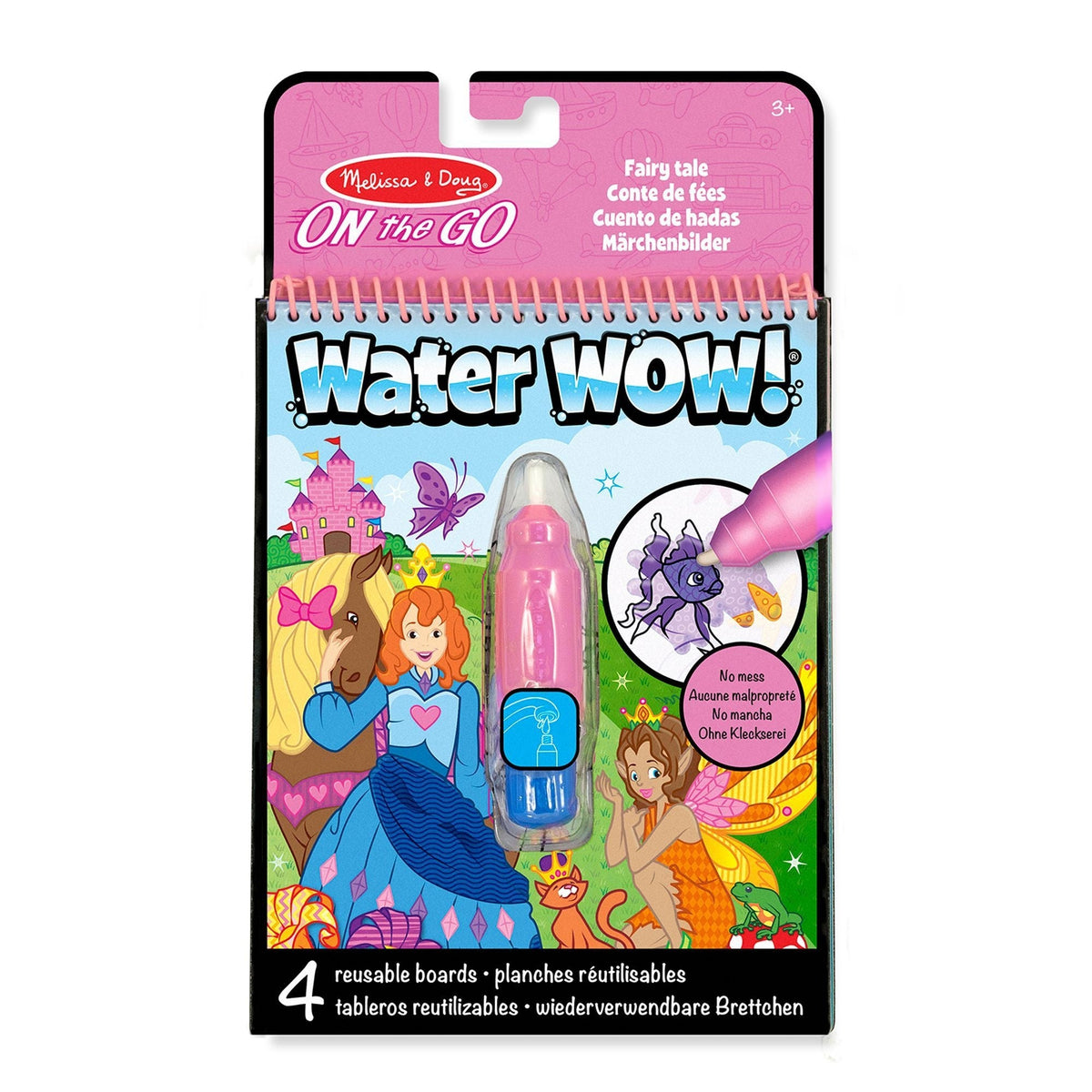 On the Go Water Wow! Reusable Water-Reveal Activity Pad - Fairy Tale