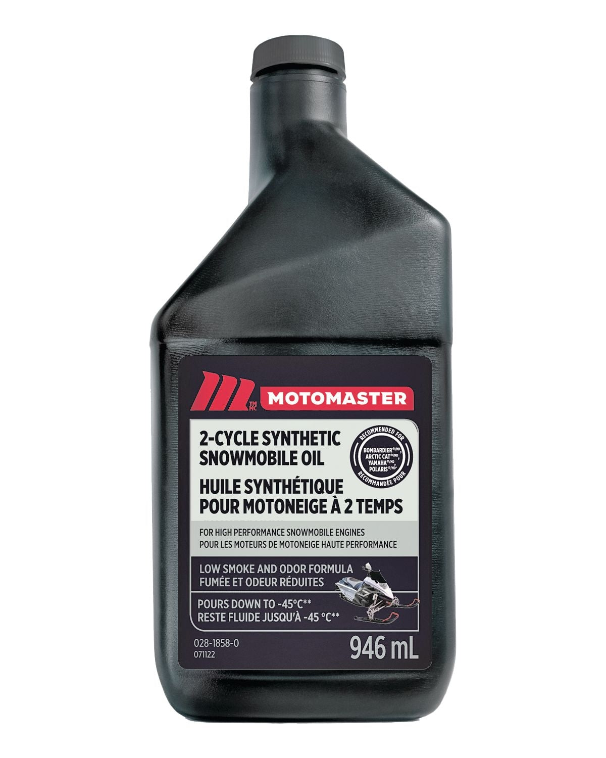 2-Cycle Synthetic Snowmobile Oil, 946 mL