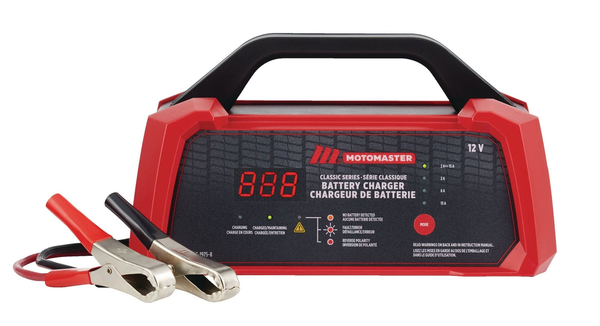 Classic Series Smart Battery Charger/Maintainer, Fully Automatic, 15/8/2-Amp, 12V