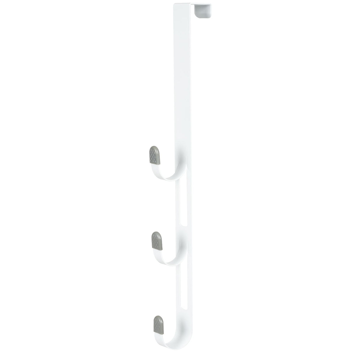 20" Over The Door Metal 3 Hook, White