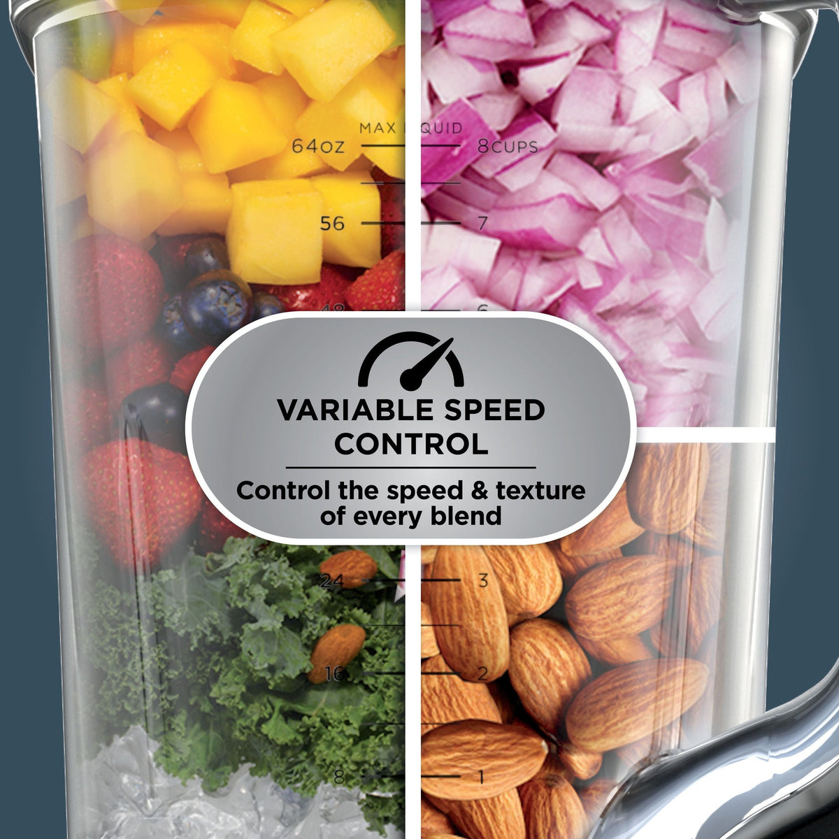Ninja Duo Blender with 72-oz Full-Size Pitcher & Pre-Set Programs, Includes Two 24-oz Single-Serve Cups, 1800W