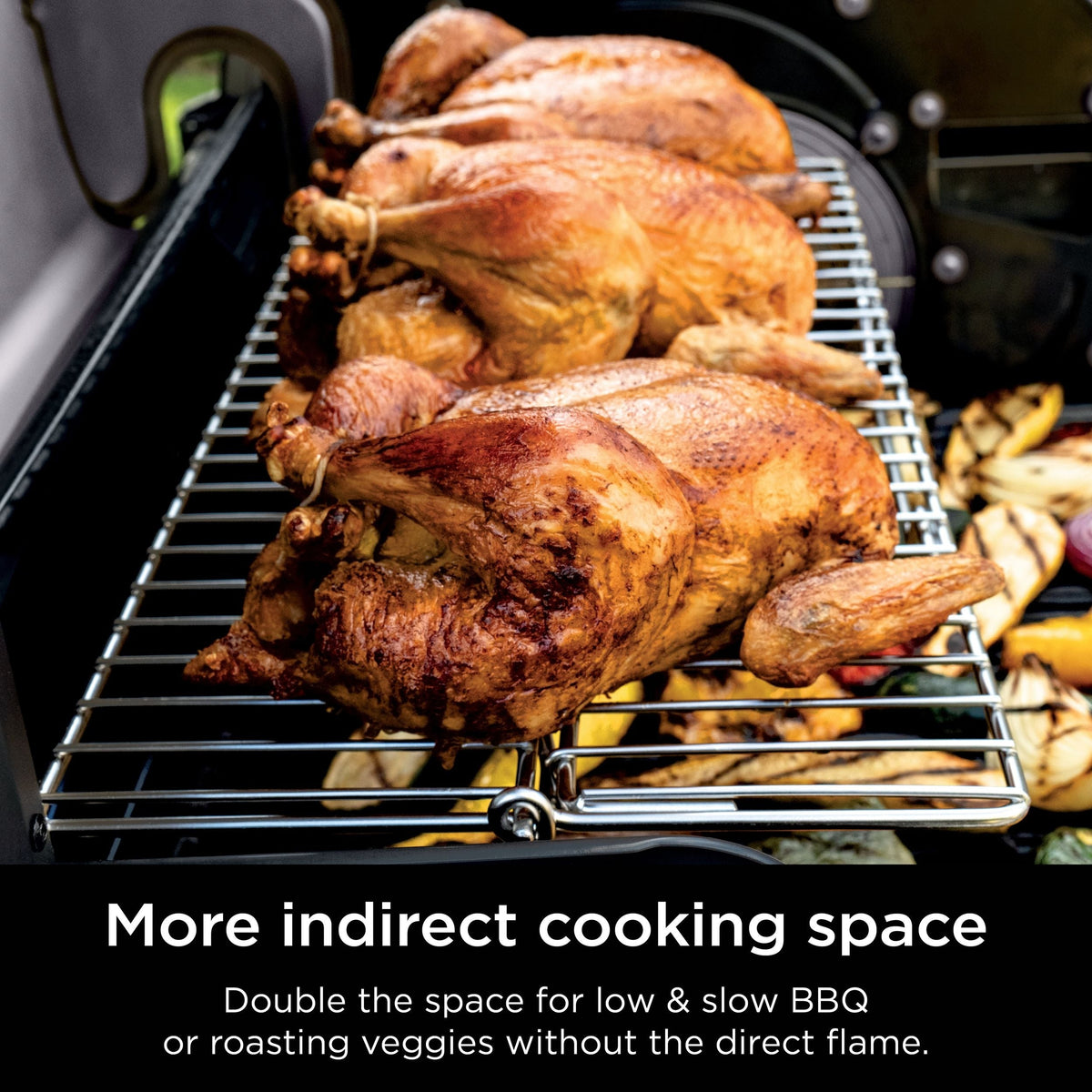 Ninja FlexFlame Upgrades Expandable Stainless Steel Roast & Smoke Rack