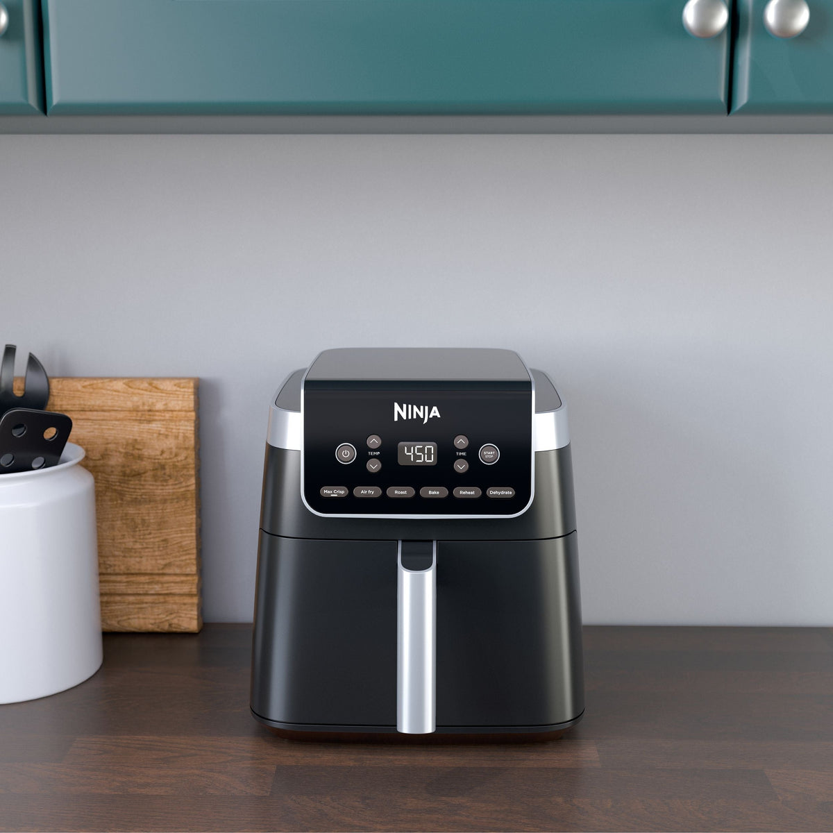 Ninja Pro XL 6-in-1 Air Fryer with Non-Stick Basket & Recipe Book, 6.5-qt