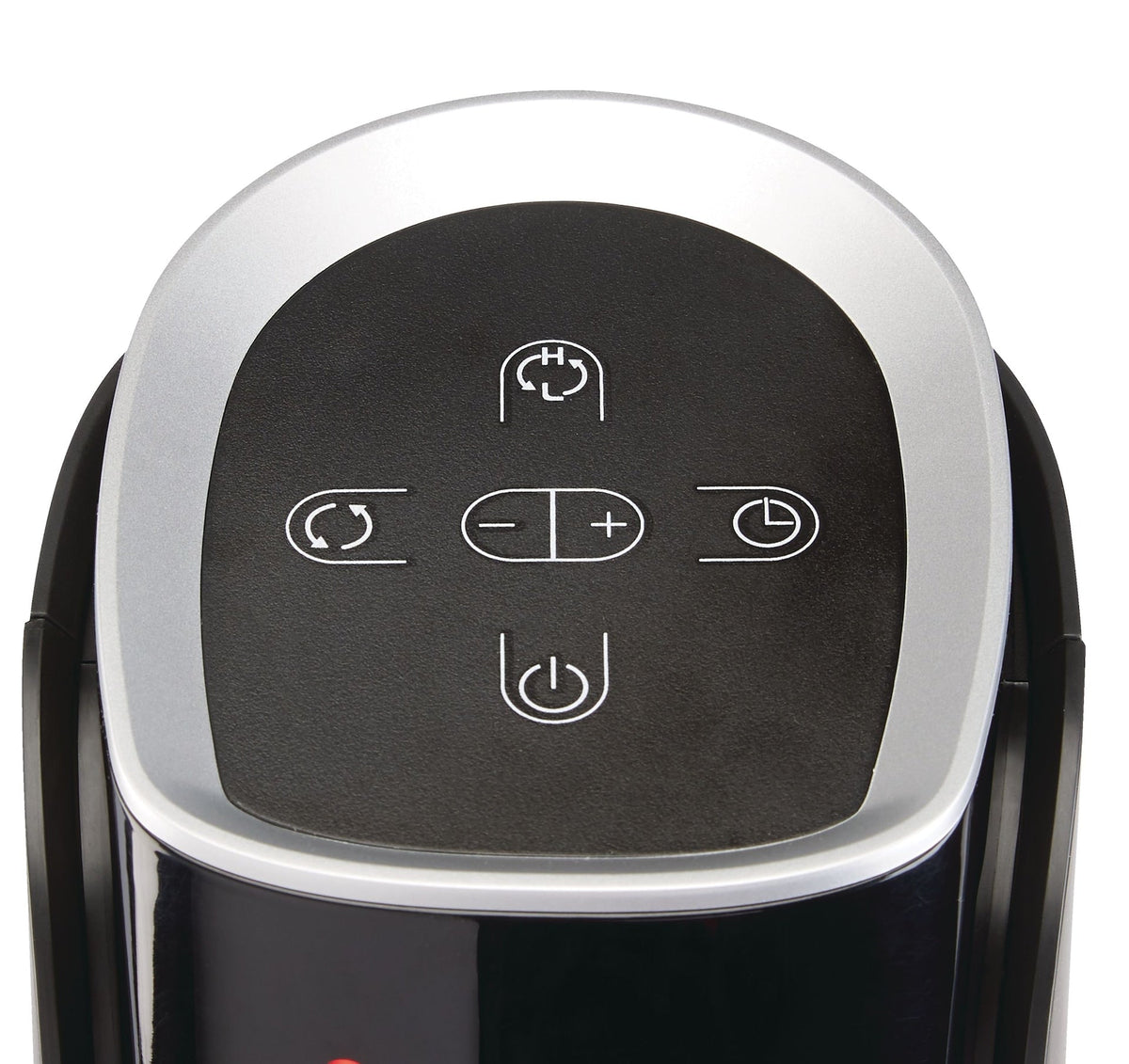 Oscillating Tower Ceramic Heater withRemote Control & Thermostat, 1500W, Black, 24-in