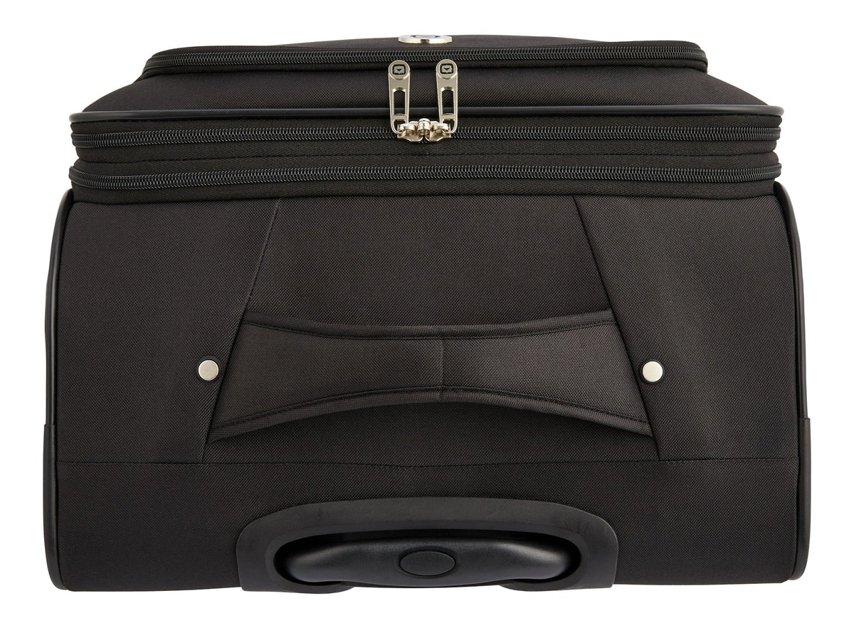 Outbound Softside Spinner Wheel Medium Travel Luggage Suitcase, Black, 24-in