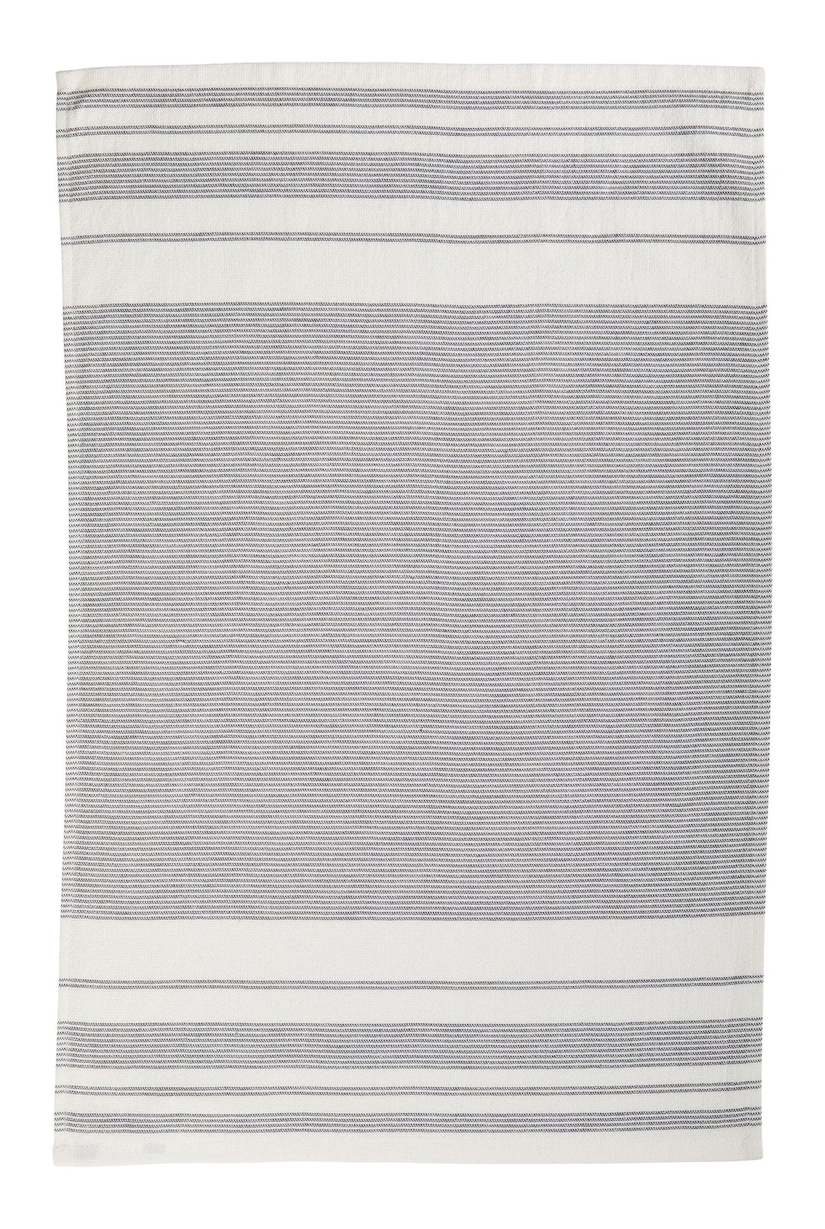 All-Purpose Striped Cotton Terry Kitchen Towels, Grey, 2-pk