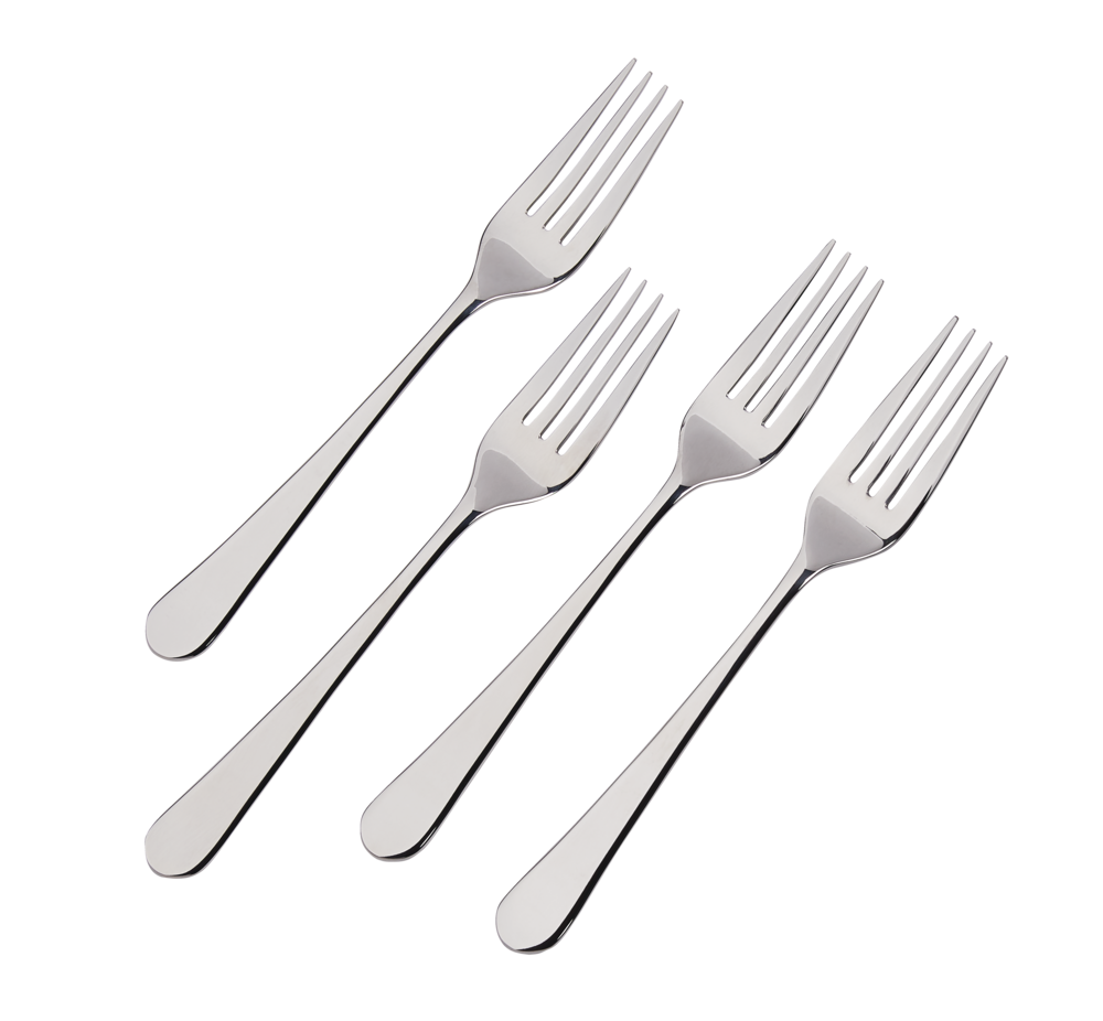 Stainless Steel Salad Forks, 4-pc