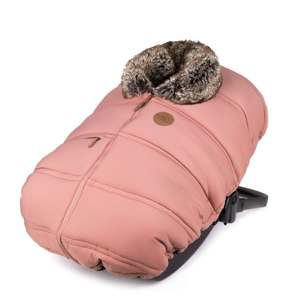 Winter Baby Car Seat Cover, Blush