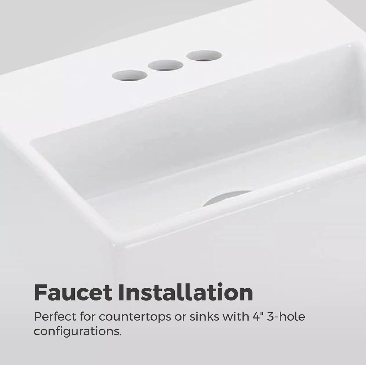 Vaneri 4-in Centreset Bath Faucet, Stainless Steel