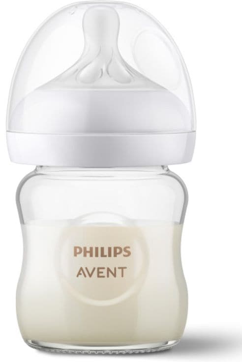 Glass Bottle with Response Nipple 4-oz, 1-pk