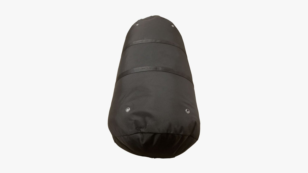 Extra-Large Black Nylon Storage Cargo Bag with Handles and Full-Length Zipper
