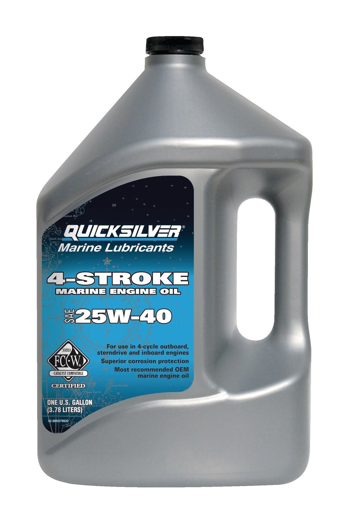 4-Stroke Marine Engine Oil 25W40, 3.78-L