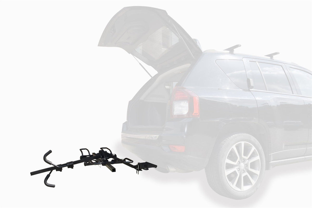 2-Bike Hitch Platform Rack with Anti-Wobble Hitch Pin, Folding Design