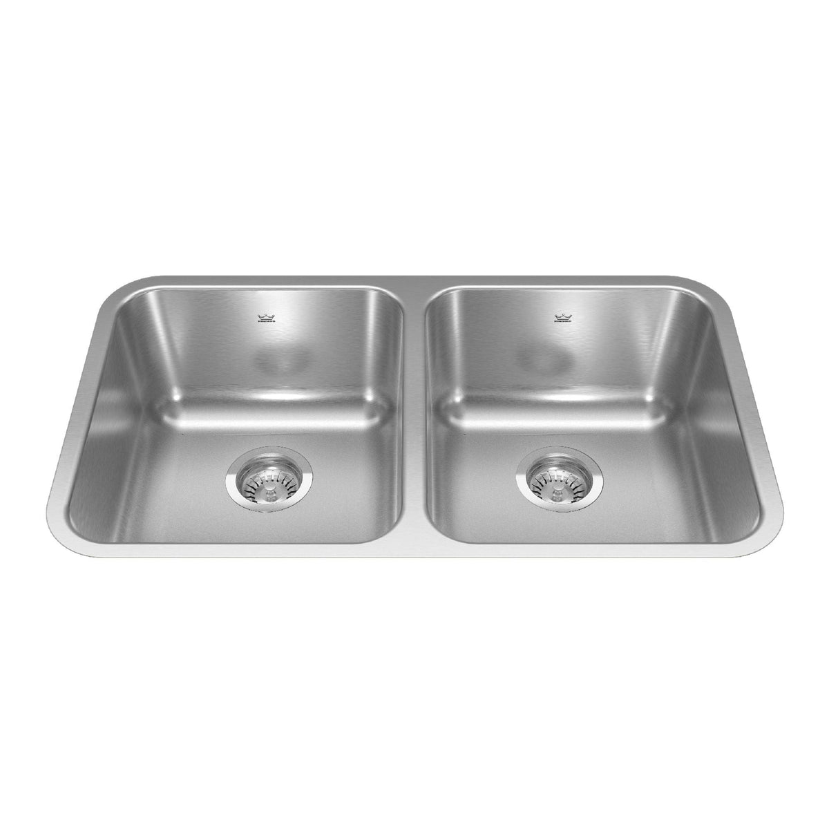 FB Double Stainless Steel Sink, 30.88x17.75-in