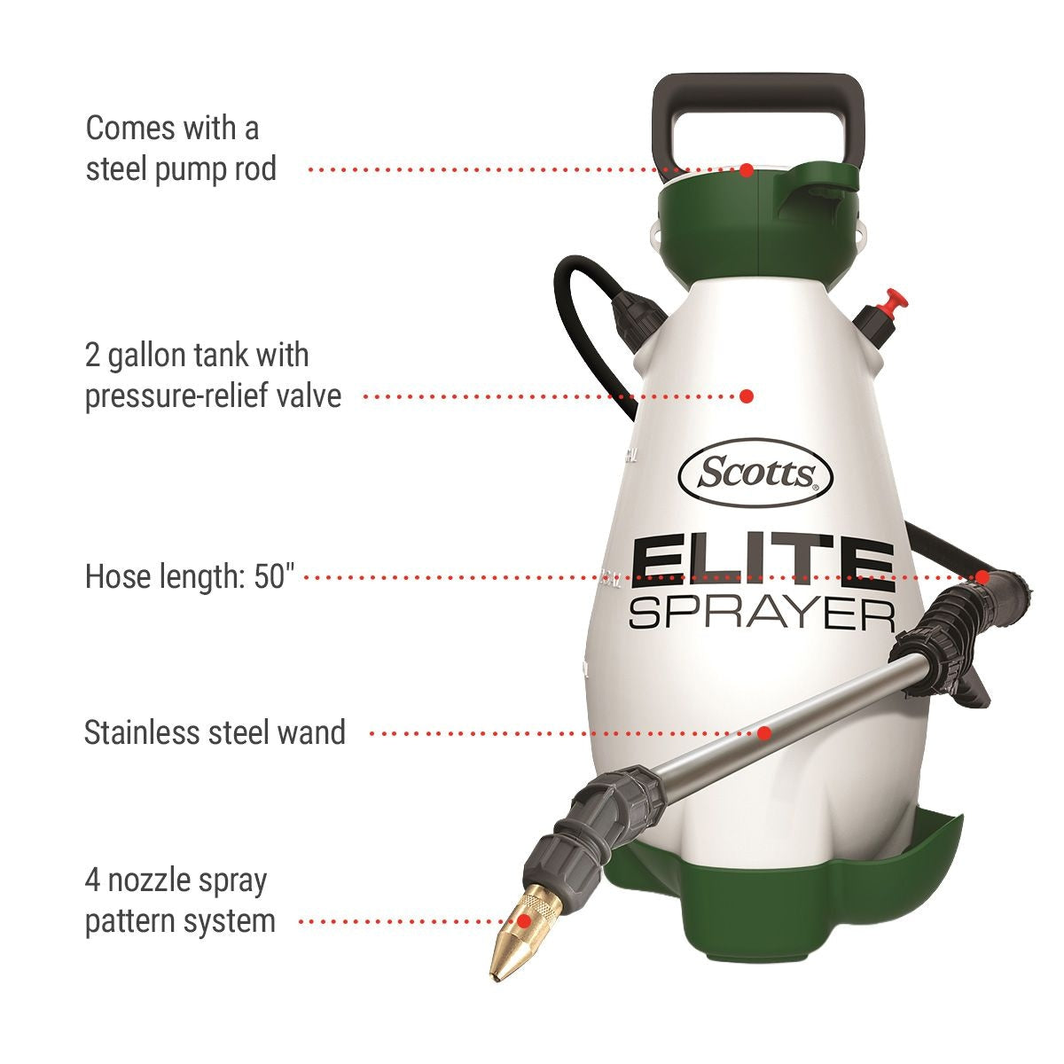 Elite Garden Pump Sprayer, 9.09-L