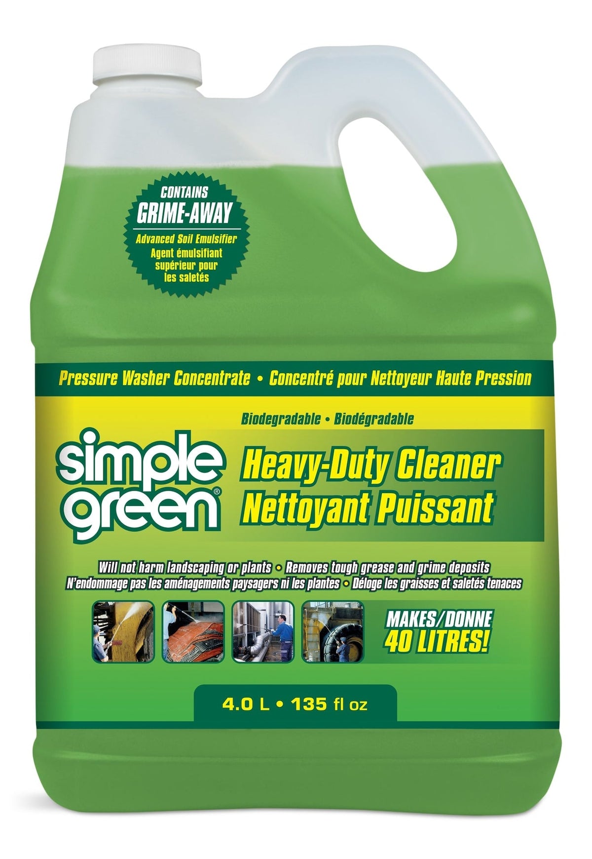 Heavy-Duty Concentrate Pressure Washer Detergent, 4L