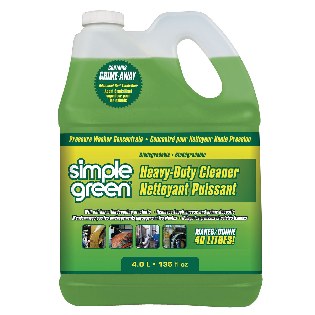 Heavy-Duty Concentrate Pressure Washer Detergent, 4L