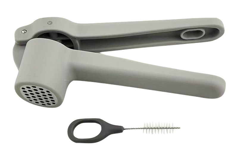 Stainless Steel Garlic Press with Brush