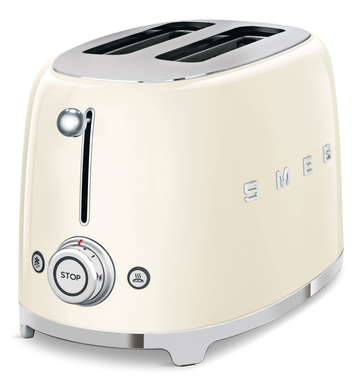 50's Retro 2-Slice Toaster, Cream