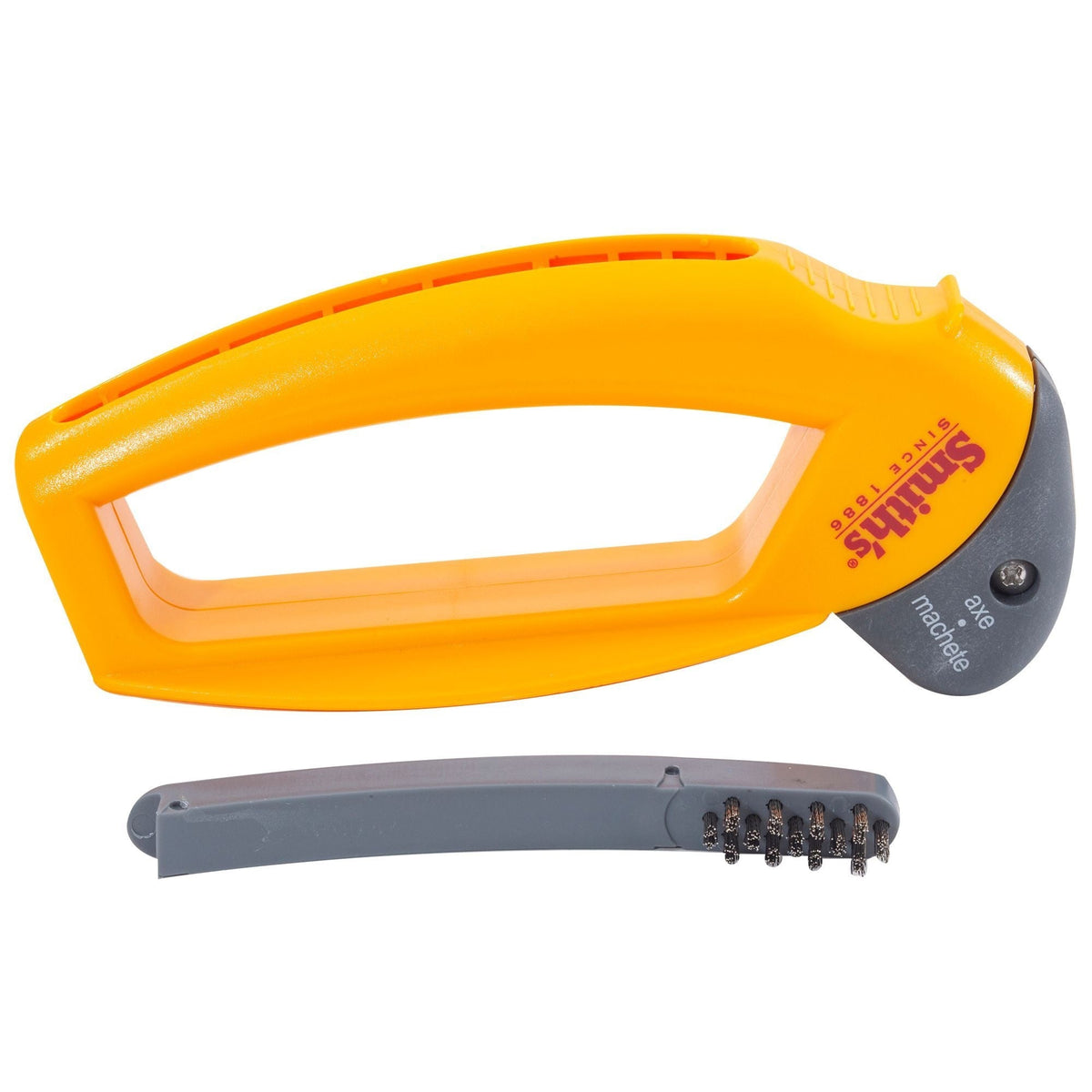 Axe and Machete Hand Sharpener with Soft-Grip Handle