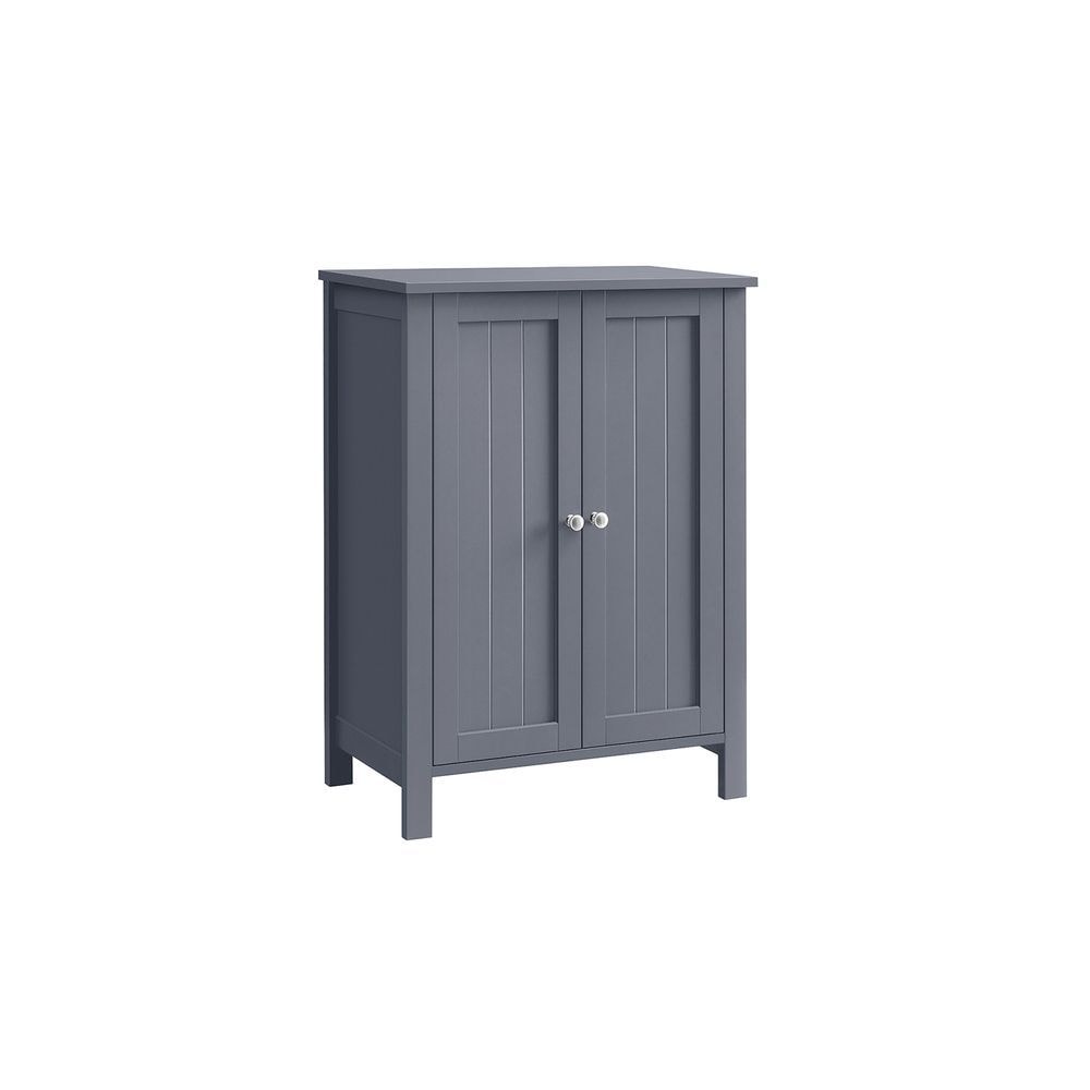 Home Dove Grey Floor Cabinet with 2 Adjustable Shelves