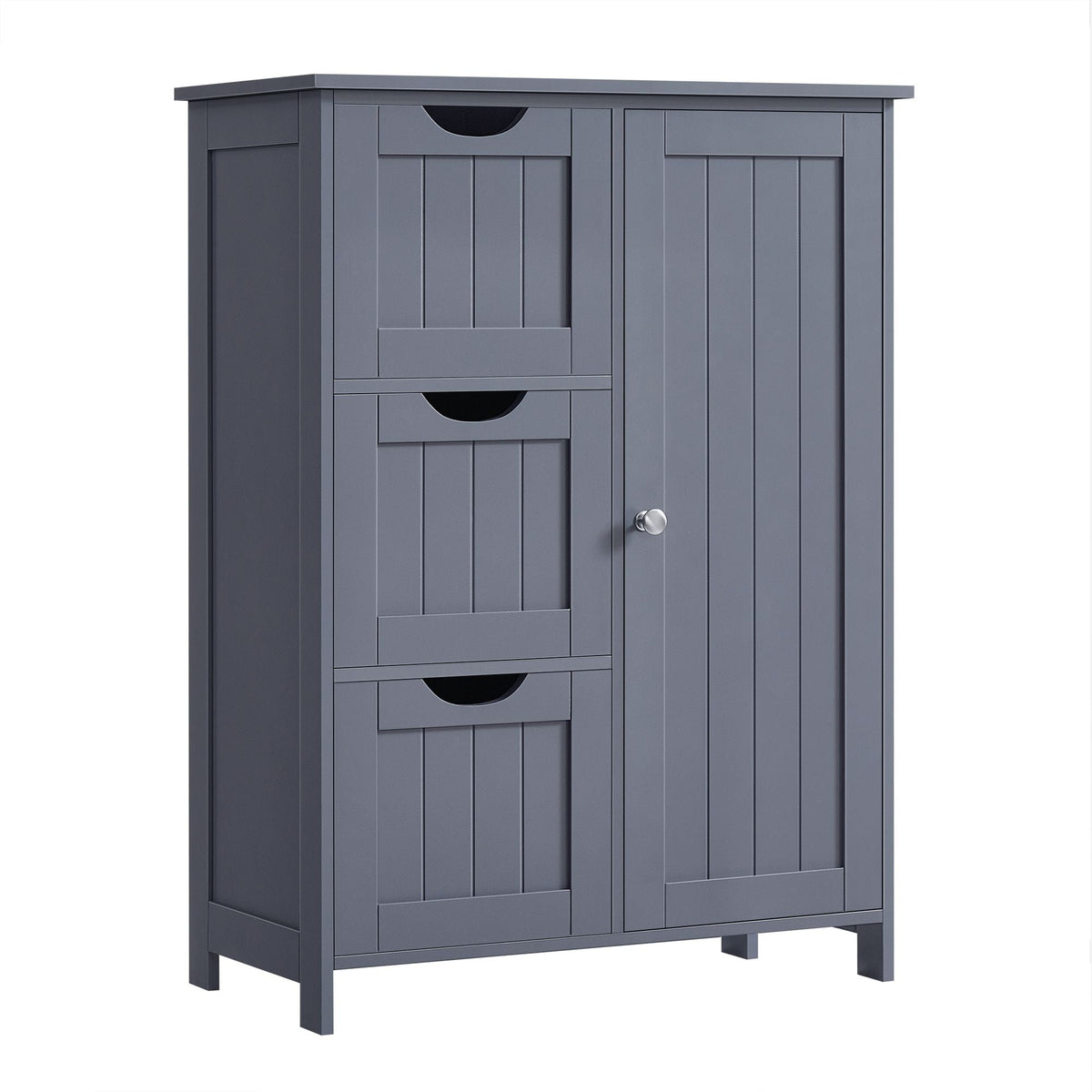 Home White Freestanding Cabinet with Drawers