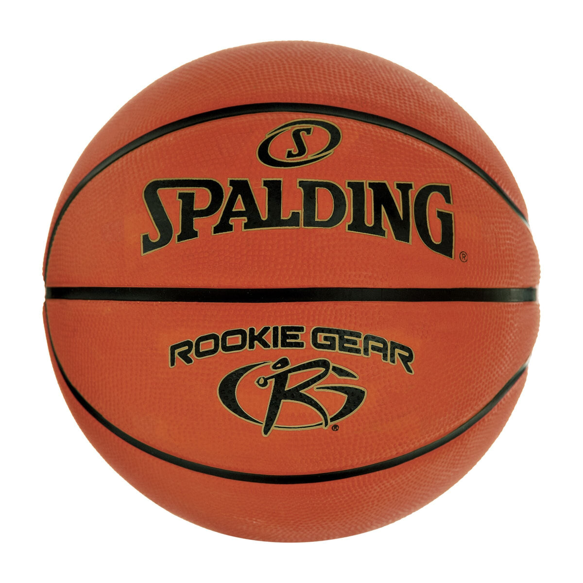 Rookie Gear Rubber Basketball, Brown, Size 5