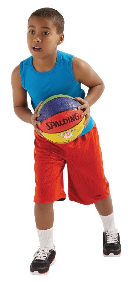 Rookie Gear Youth Kids' Indoor/Outdoor Multi-Colour Composite Basketball, Size 5 (27.5-in)