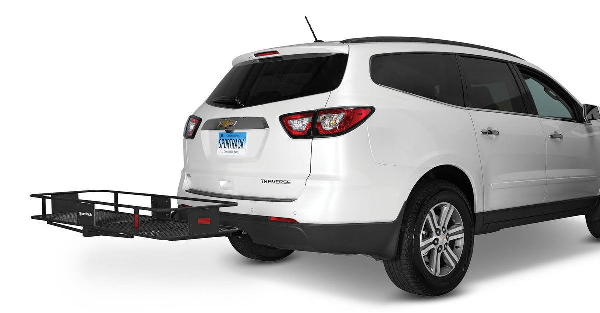 Vista Hitch Mount Folding Cargo Basket, Fits 2-in Receivers