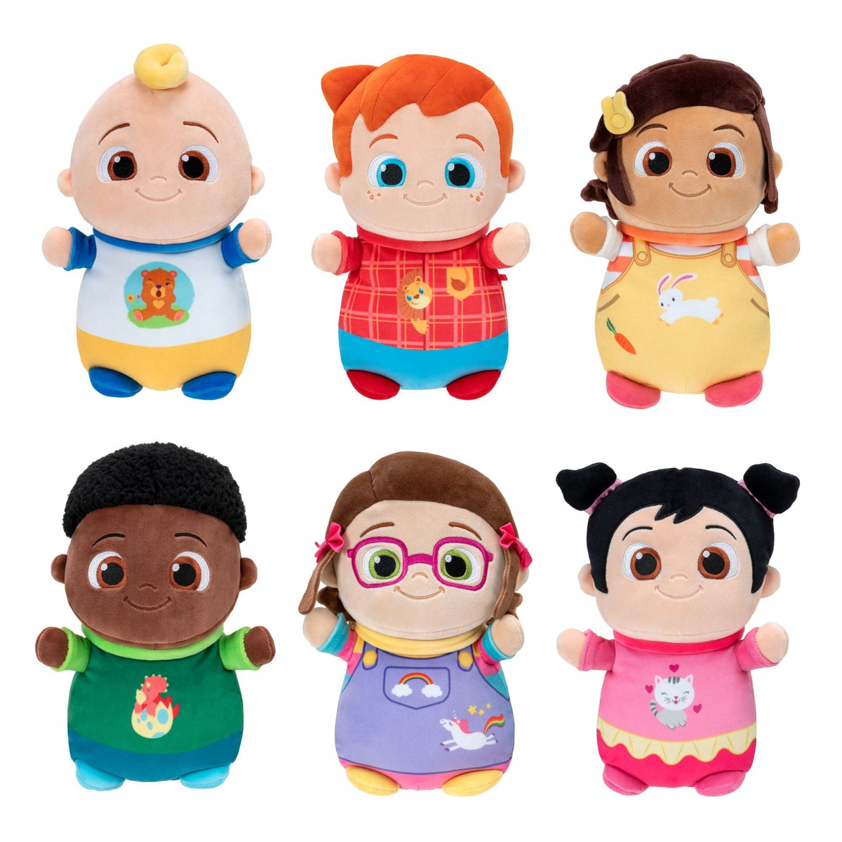 HugMees CoComelon Baby JJ Plush Doll, 10-inch Soft Plush Toy