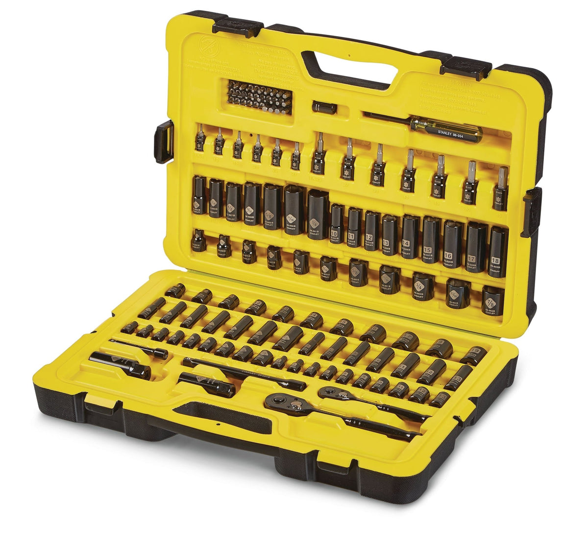 Professional Grade Black Chrome Socket Set, 122-pc, SAE/Metric