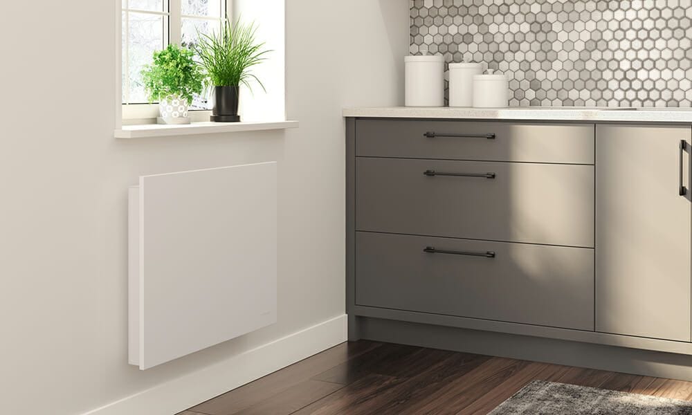 Convector Heater withBuilt-In Electric Thermostat, 1500W, White