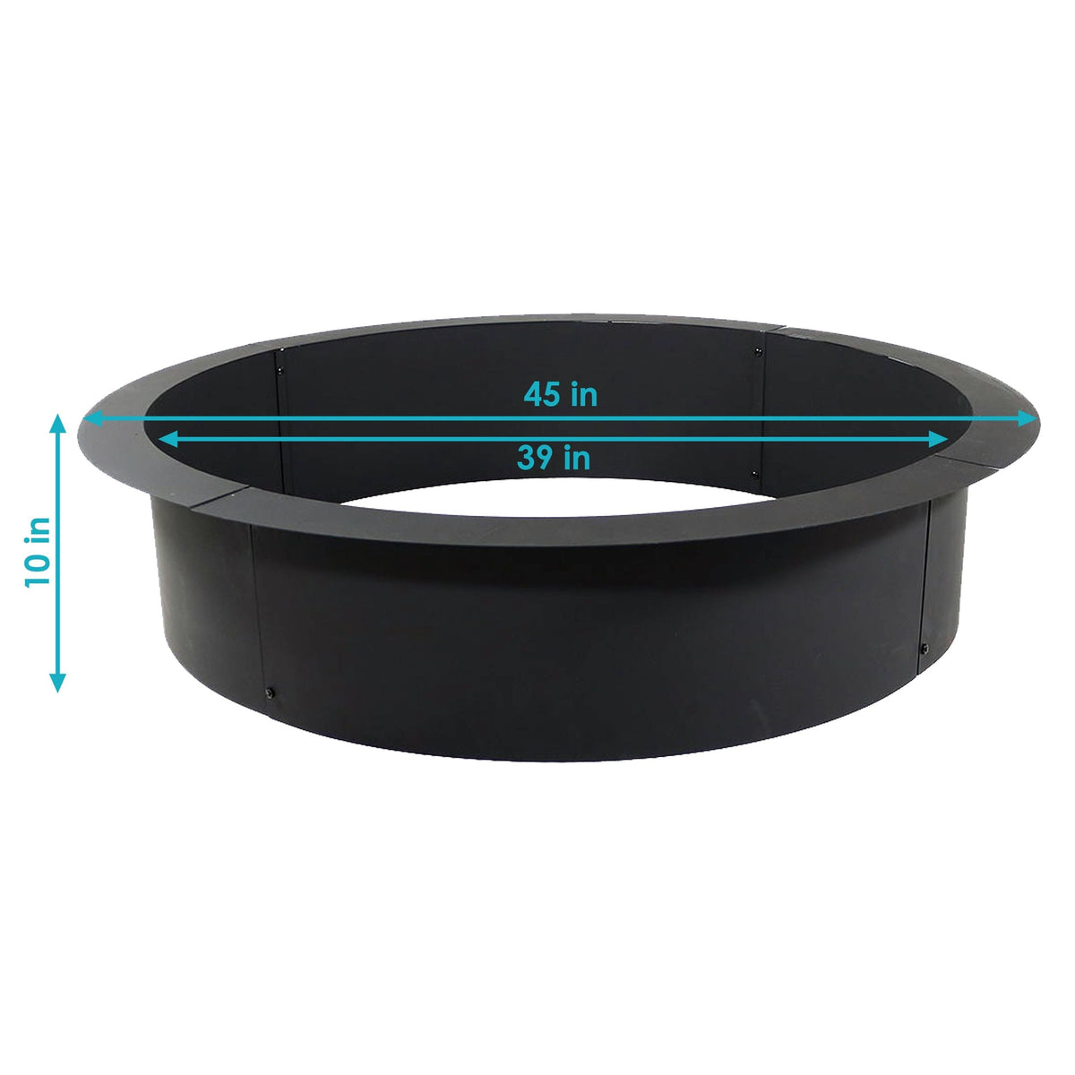 Decor Heavy Duty Fire Pit Ring Liner, 39-in