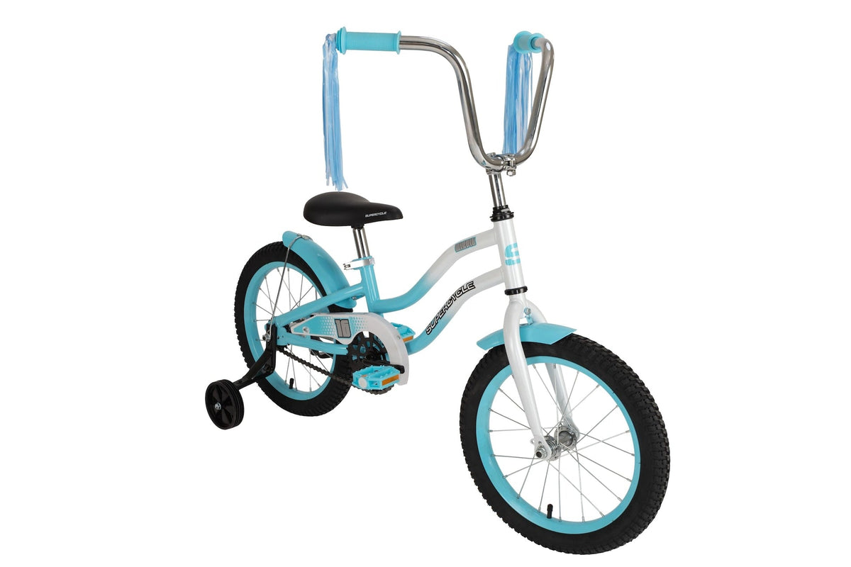 Misfit Kids' Bike with Training Wheels, 16-in, Blue