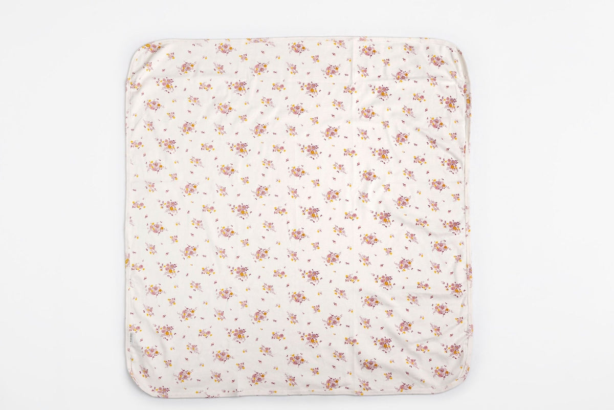 Flower Print Premium Organic Cotton Blanket
