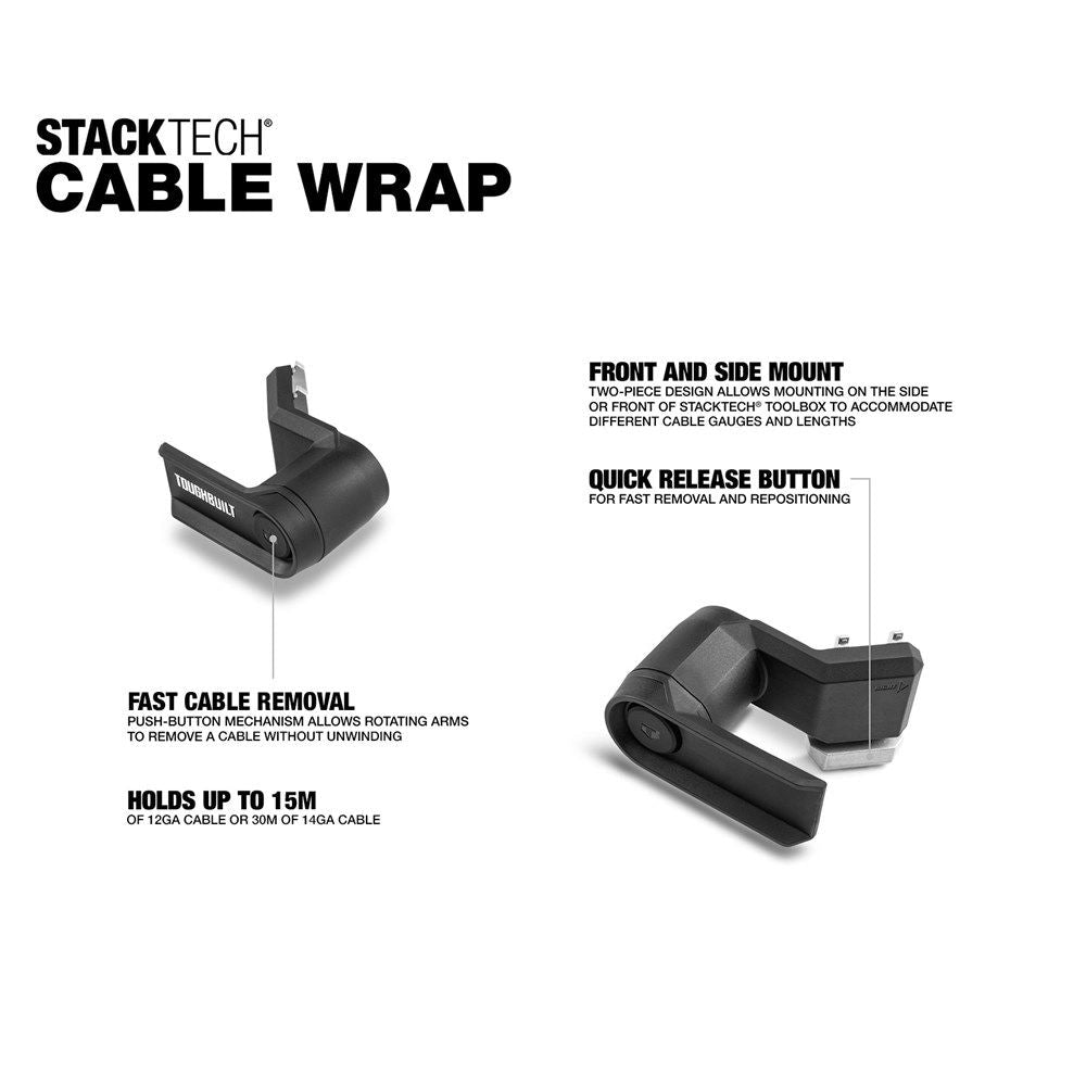 Cord Wrap for Toolbox, Black