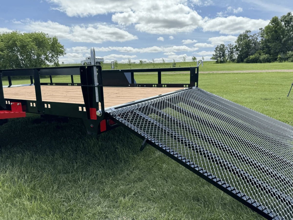 77-in x 12-ft Utility Trailer With Gate, Black