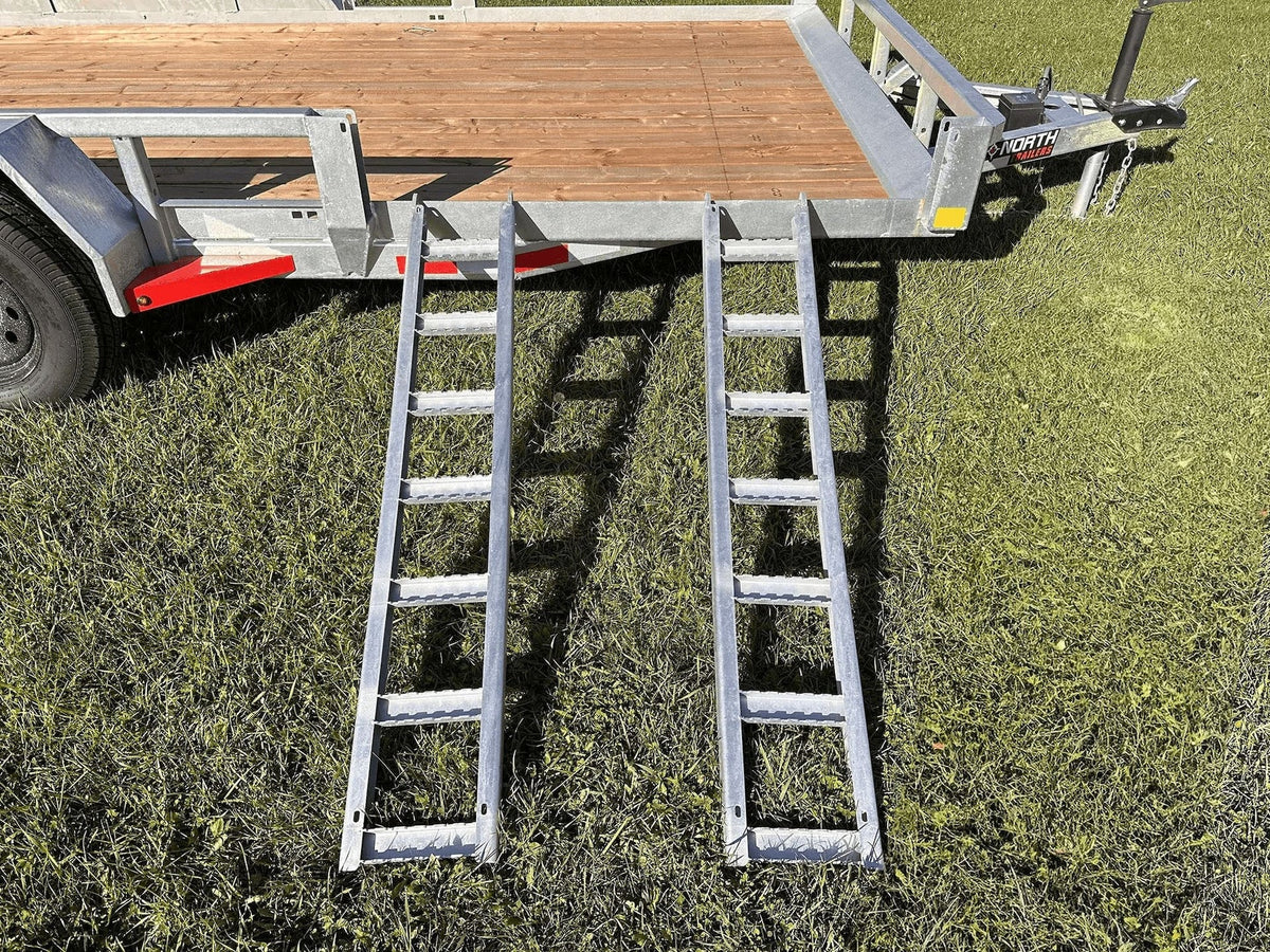 83-in x 16-ft Tandem Axle Utility Trailer, Galvanized