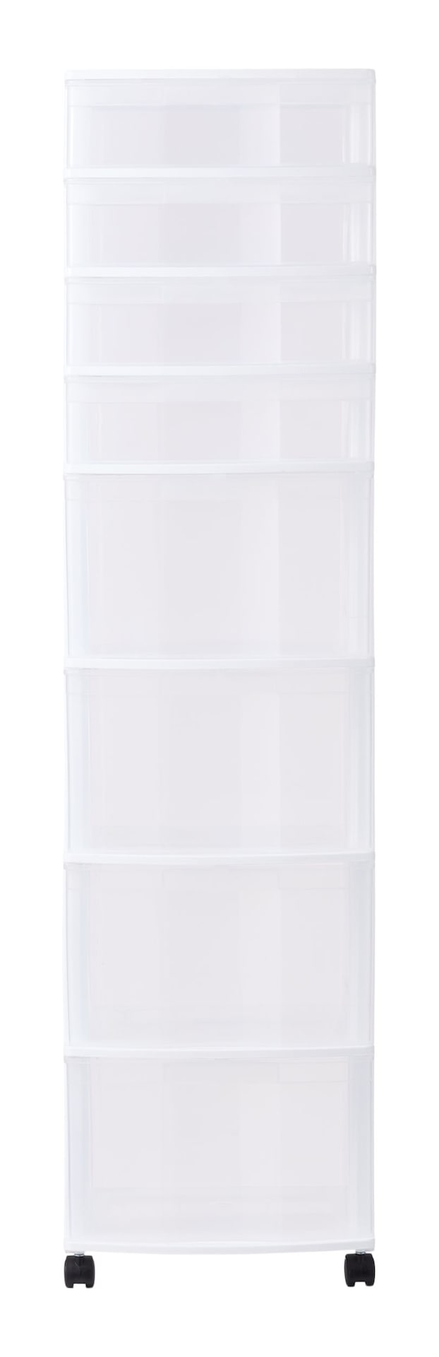 type A Clear 8-Drawer Storage Tower
