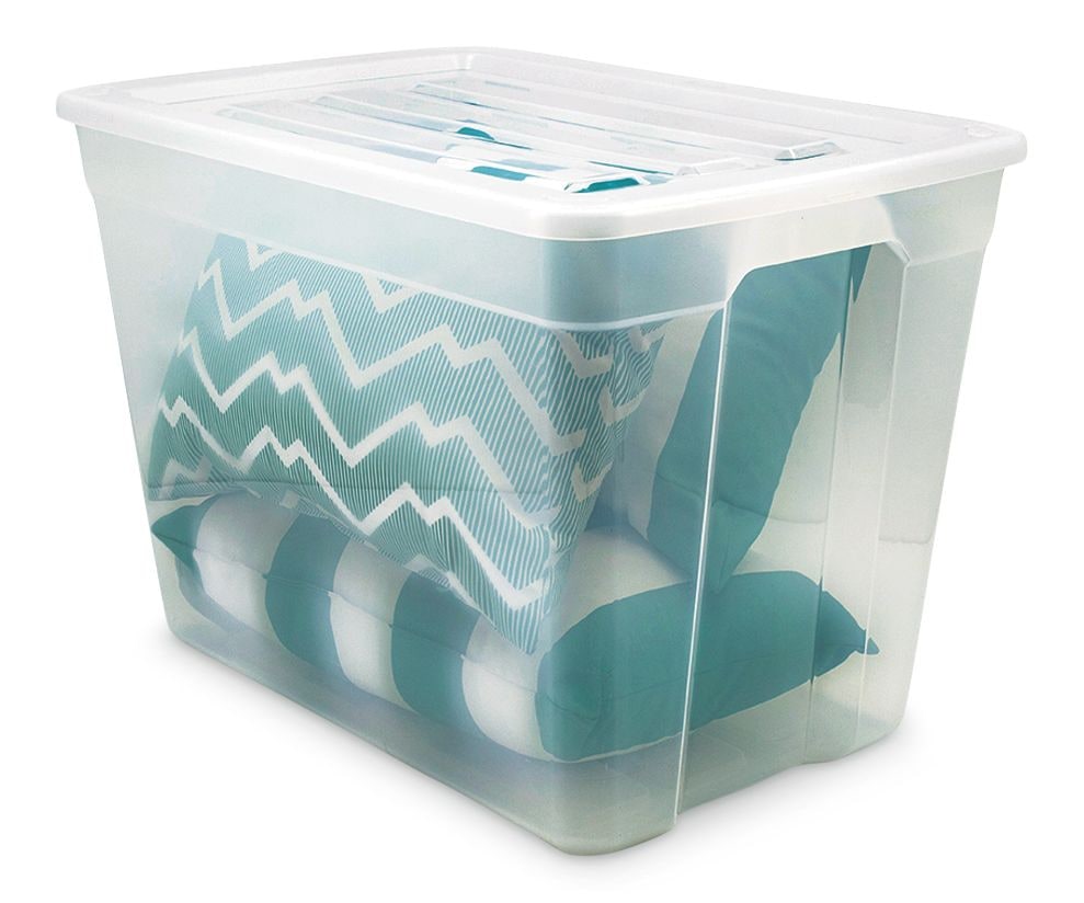 type A Clear Storage Tote, 72-L