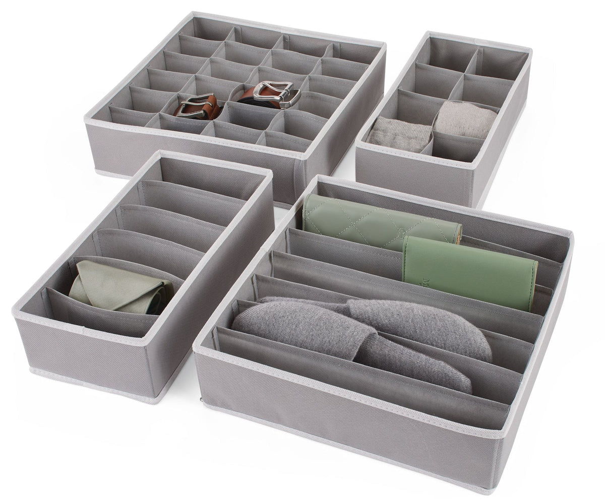 type A Multi-Purpose Garment Drawer Dividers, Collapsible, 4-pk