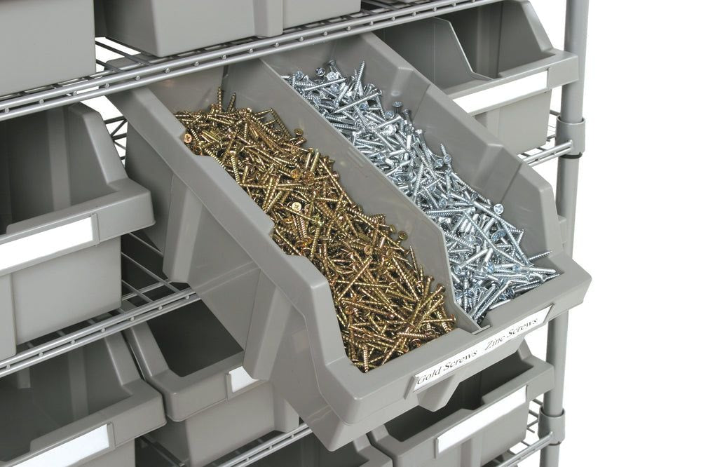 7-Tier NSF 16-Bin Rack Shelving, 36-in x 14-in x 56-in