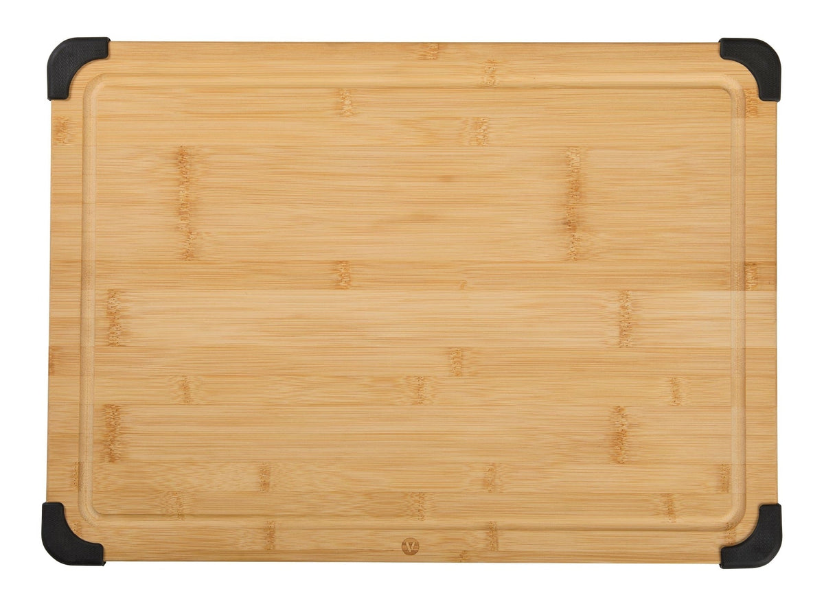 Non-Slip Bamboo Cutting Board, 15x21-in