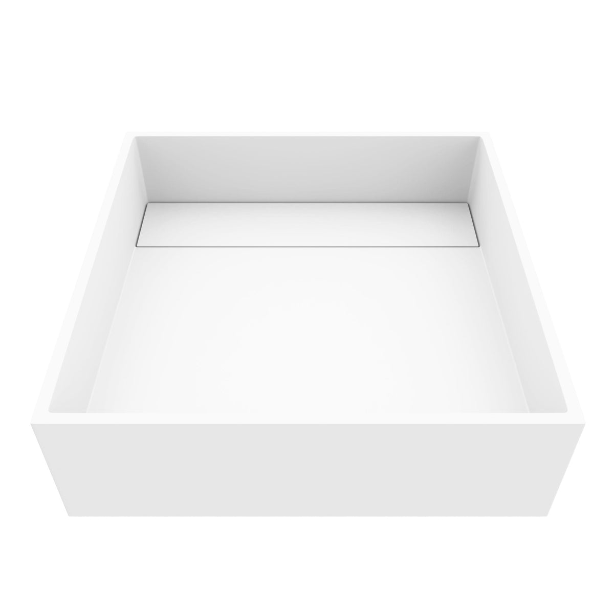 Montauk 15x15-in Deep White Bathroom Sink/Basin with Rectangular Vessel