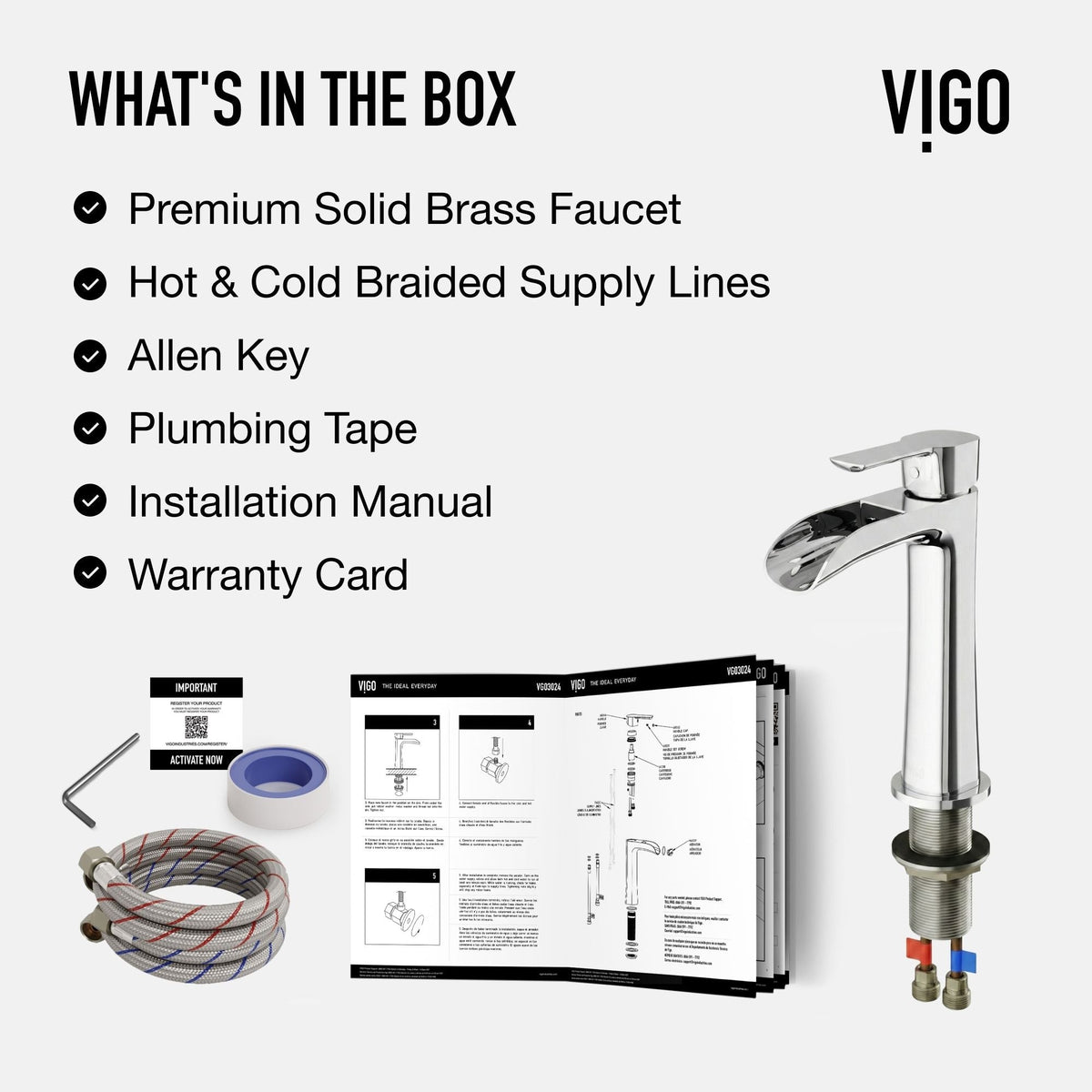 Niko Single Handle Vessel Sink Bathroom Faucet with Deck Plate, Chrome